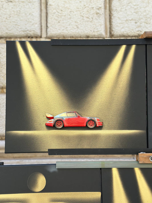 Porsche 911 on canvas 40x50cm